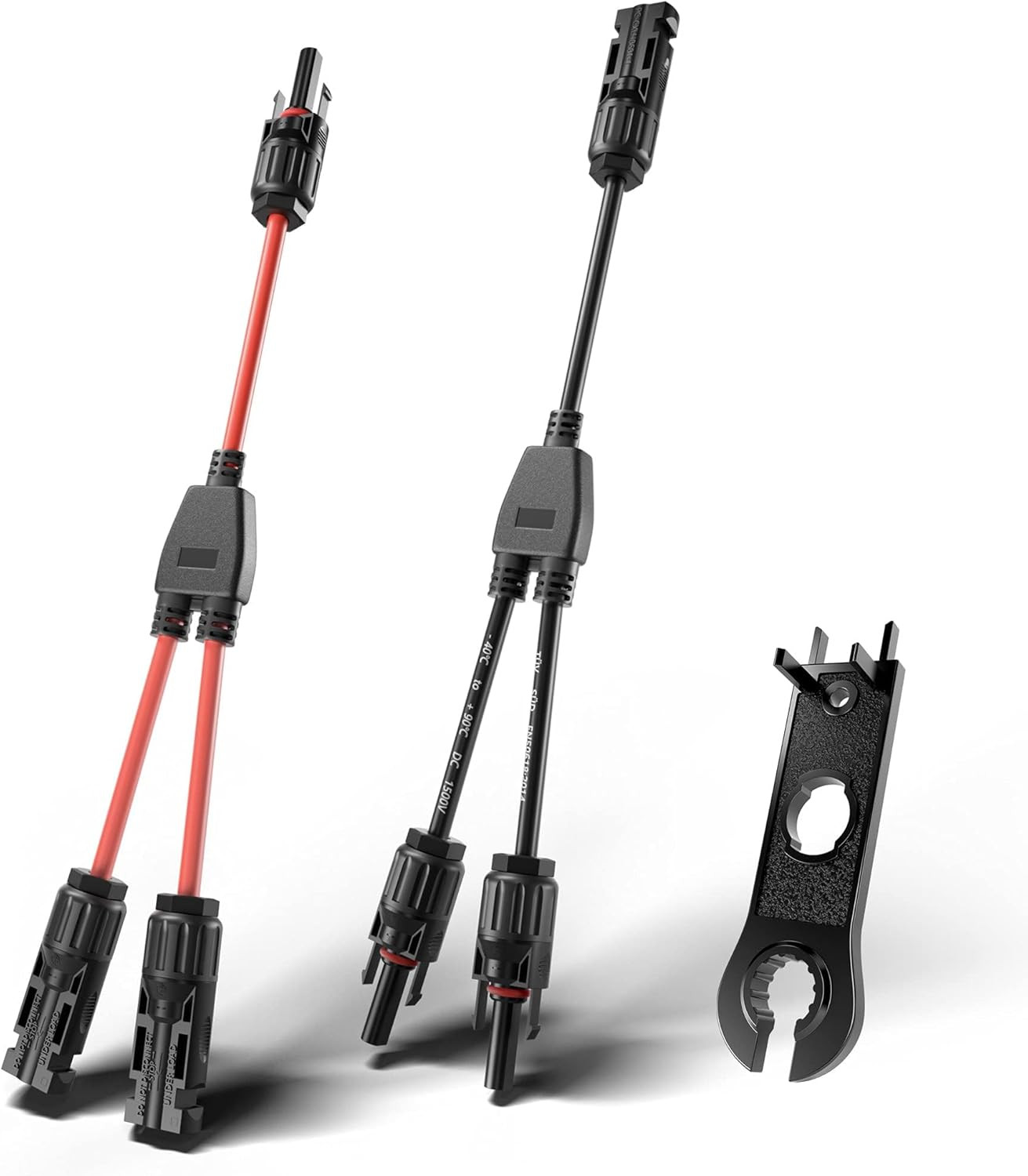 30A Solar Connectors - Waterproof Y Branch Parallel Adapter Cable Kit for Solar