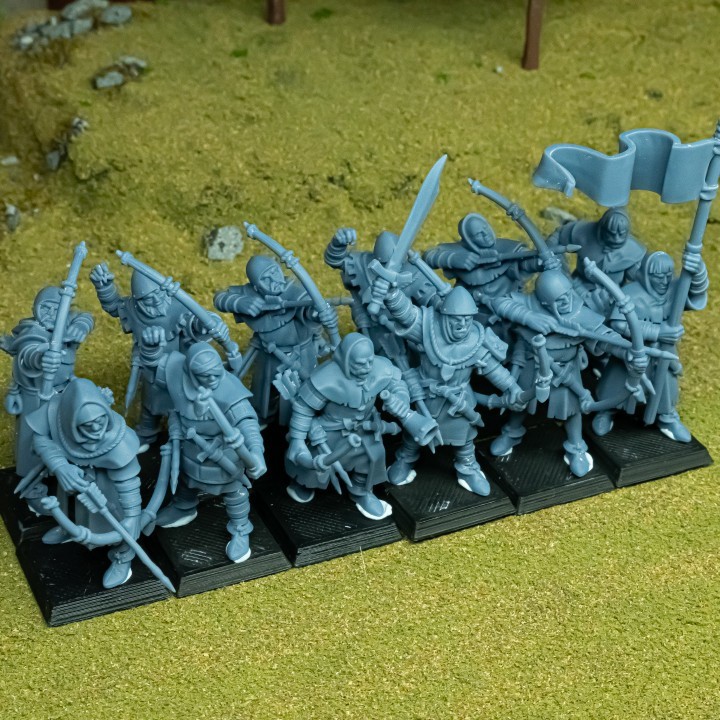 x10 Kingdom of Gallia -  Gallia Archers - Highland Miniatures 28mm