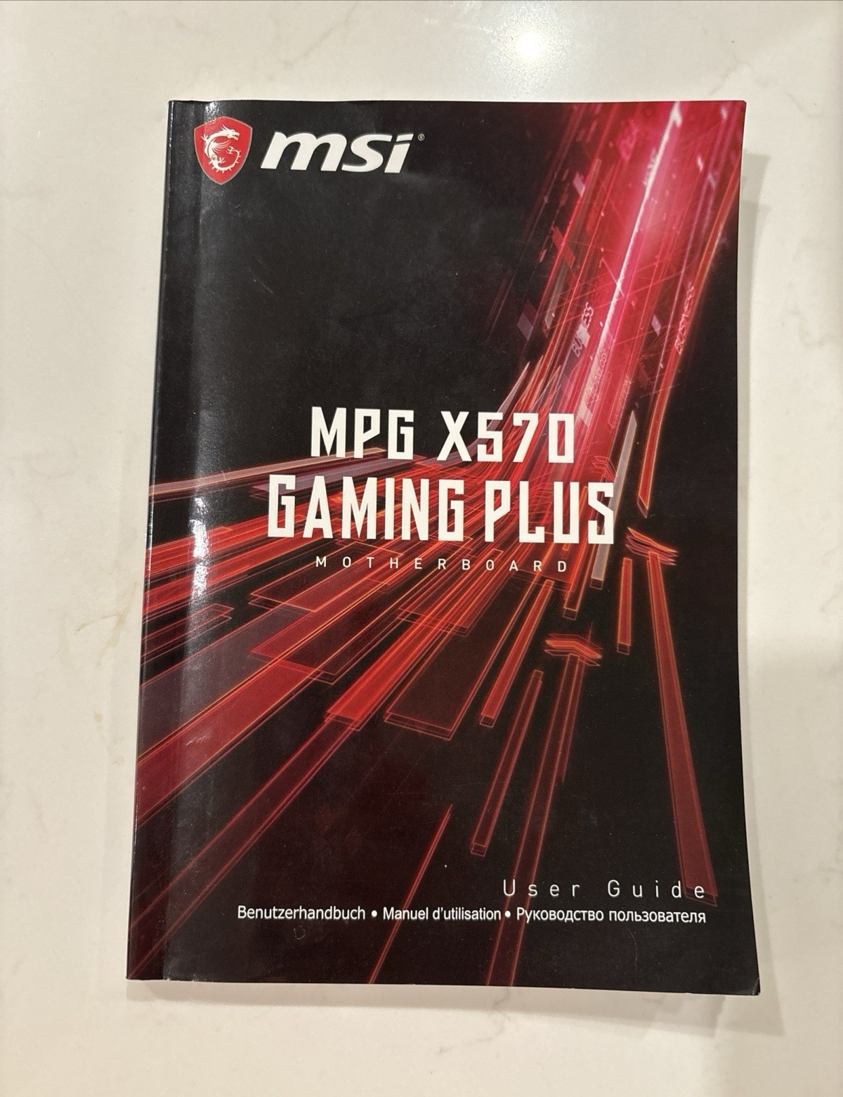 MSI MPG X570 Gaming Plus Motherboard User Guide Manual Multilingual (no disc)
