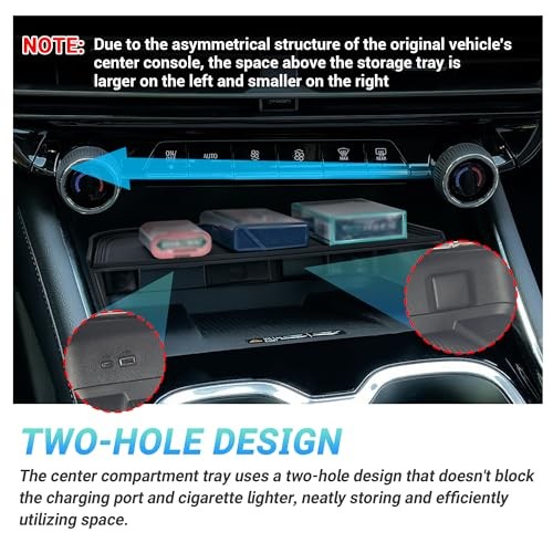 Center Console Organizer Compatible with Center Console Organizer Set (3PC)