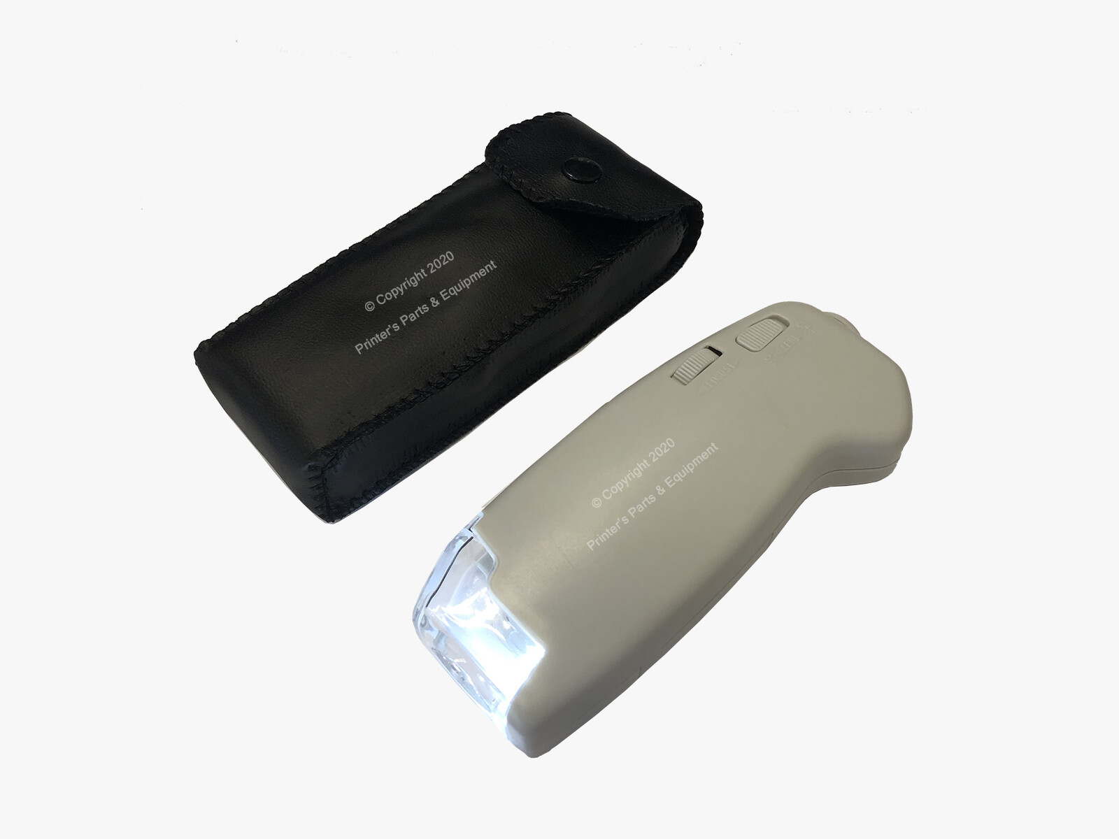 40X Magnifying Glass / Lupe with Focus Adjustment and LED Lights