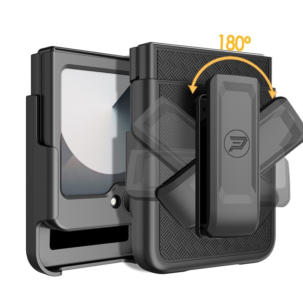 for Samsung Galaxy Z Flip6 phone Case with Kickstand & Holster Combo