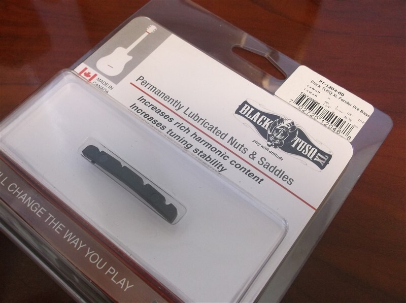 NEW Graph Tech BLACK TUSQ XL Slotted Nut For P. Bass, #PT-1204-00