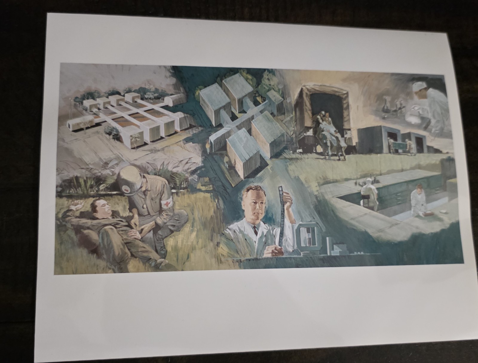 Vintage Artist Concept 8 x 10 On Kodak Paper Science Nursing Medical War
