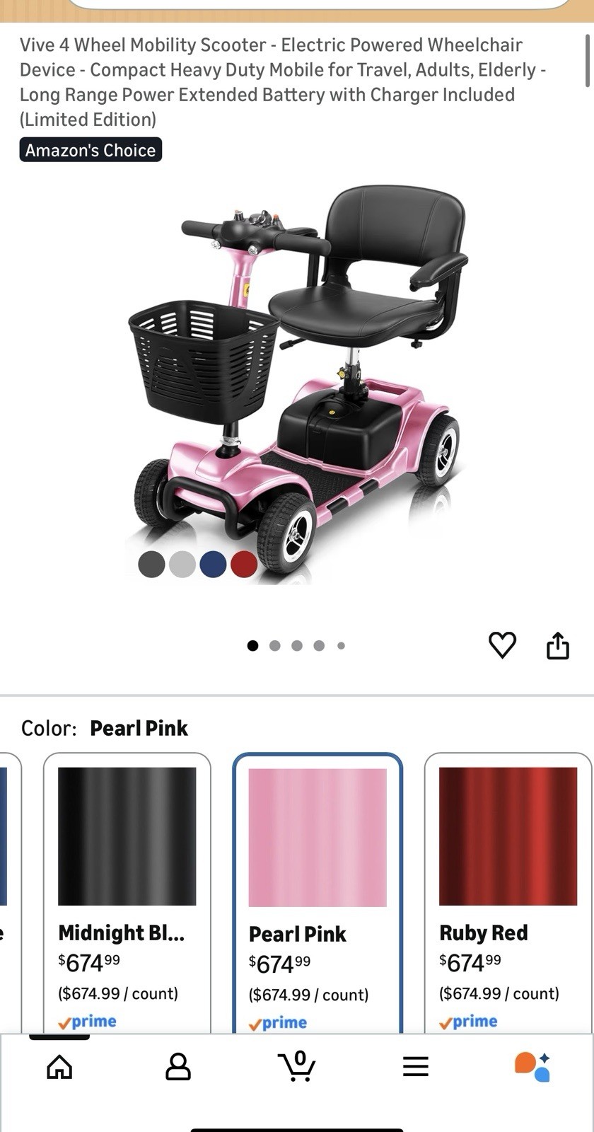 4 Wheel Mobility Scooter