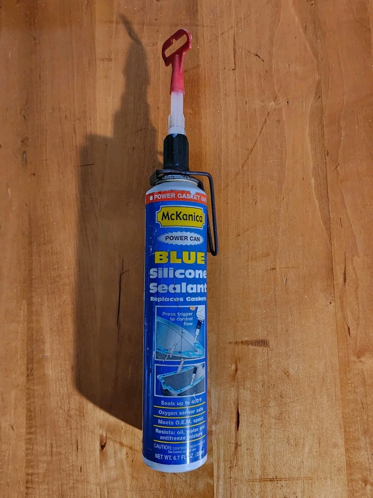 McKanica Power Can Blue Silicone Sealant Replaces Gasket 6.7fl Oz New Old Stock