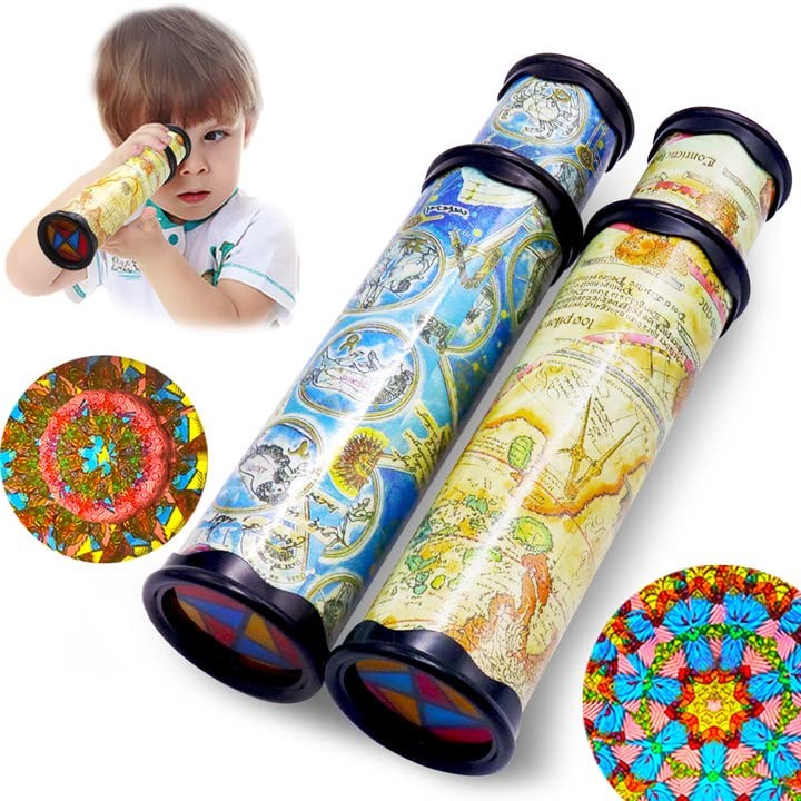 Anyumocz 2 Pcs Magic Kaleidoscope,Old World Kaleidoscope Classic Toys,Stretch...