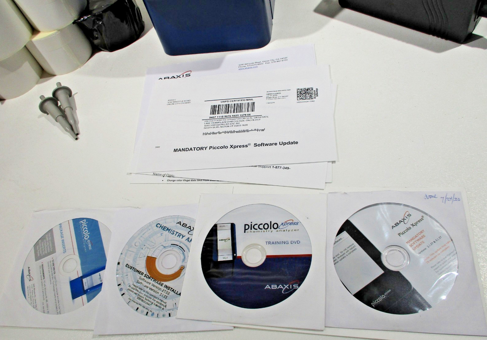 Abaxis Piccolo Xpress Chemistry Blood Analyzer Working w/Accessories