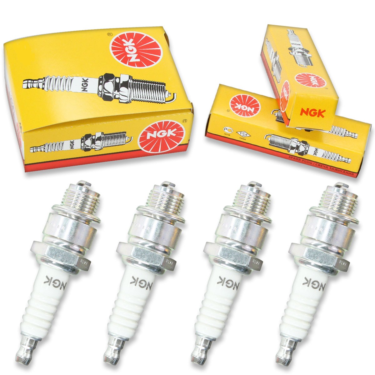 4pcs 79-81 Ducati 900 SD NGK Standard Spark Plugs 900 Kit Set Engine ci