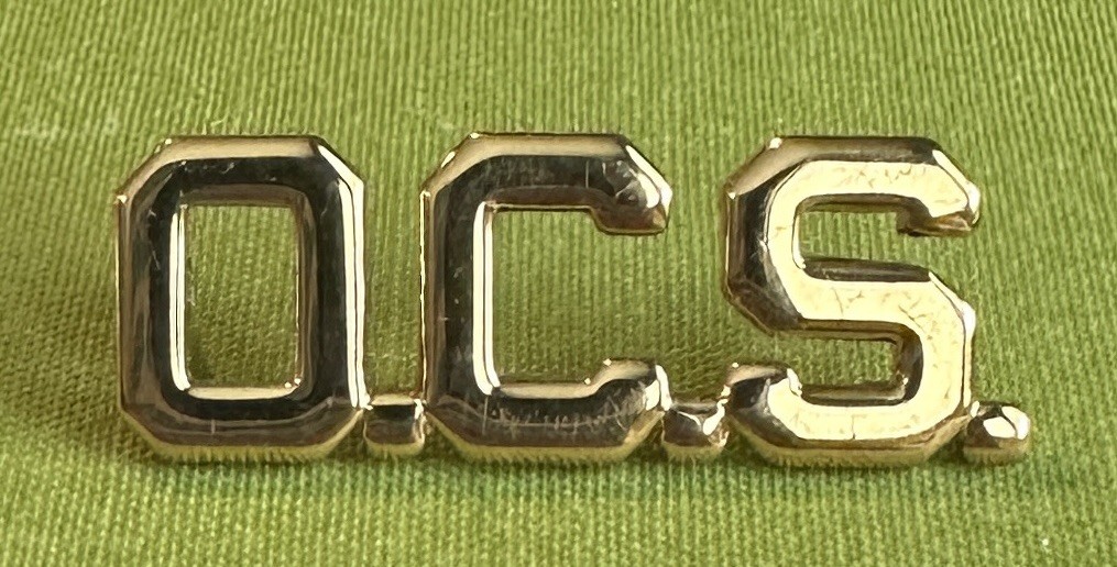 U.S. Army Officer Candidate School OSC MilitaryClutch Back Uniform Collar Pin