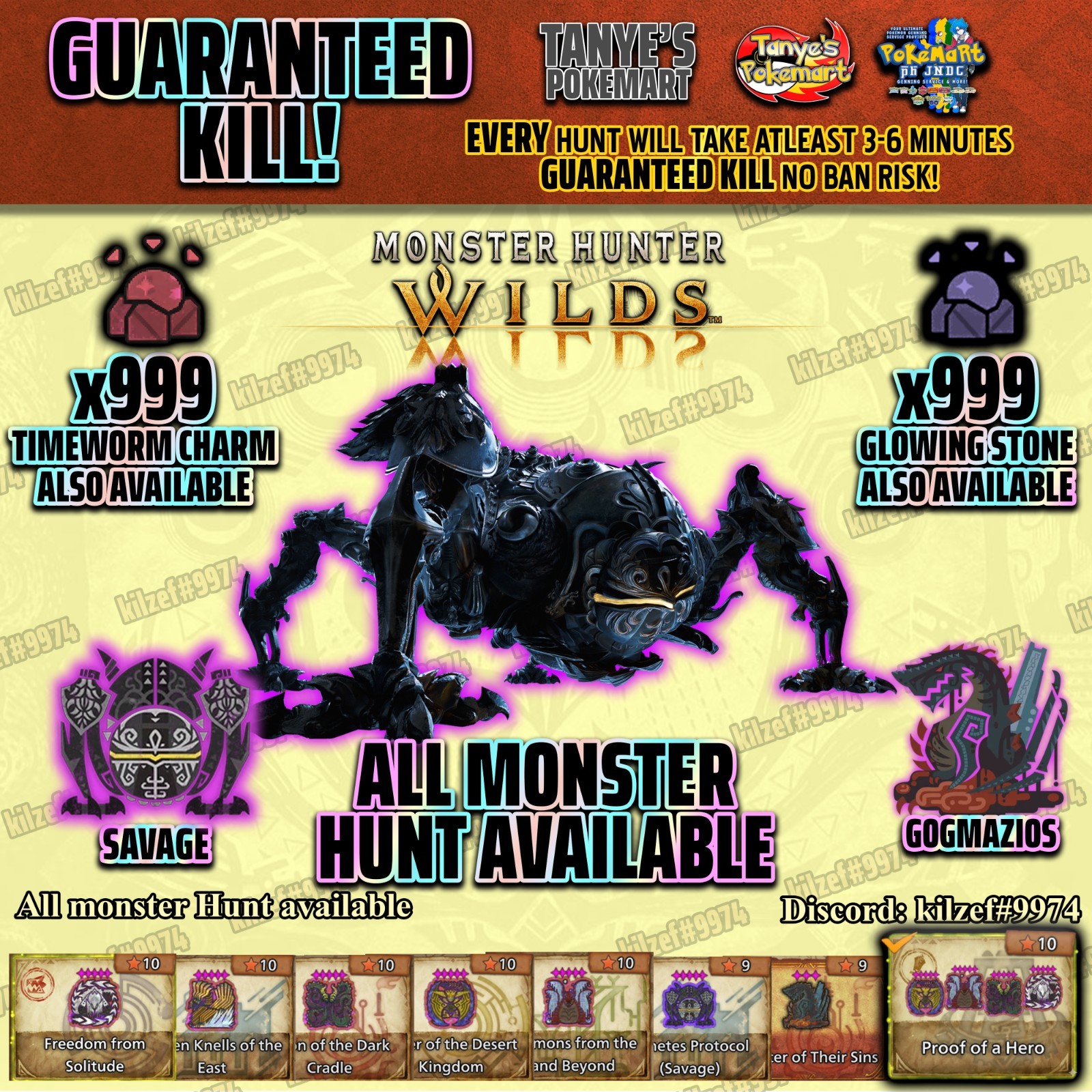 Monster Hunter Wilds Gogmazios Omega Timeworn Charms AT Arkveld PS PC Xbox