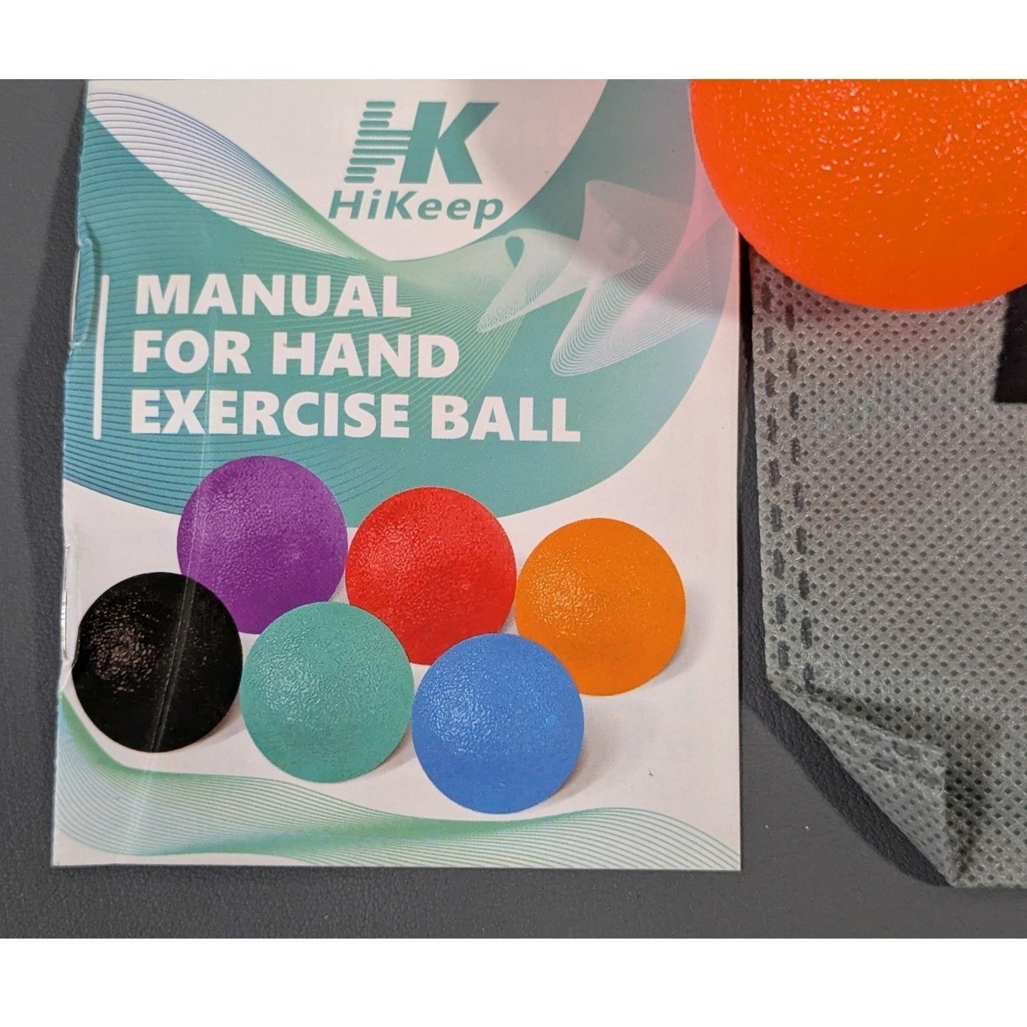HiKeep Hand Exerciser 6 Piece Set Therapy Stress Balls Grip Strength Trainer