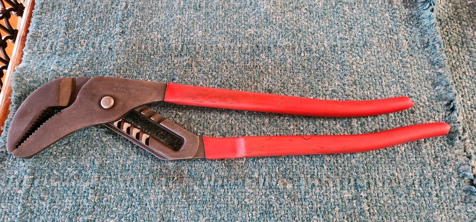 LARGE BLUE POINT BY SNAP ON CHN 460 16" CHANNELOCK SLIP JOINT PLIERS! USA MADE!
