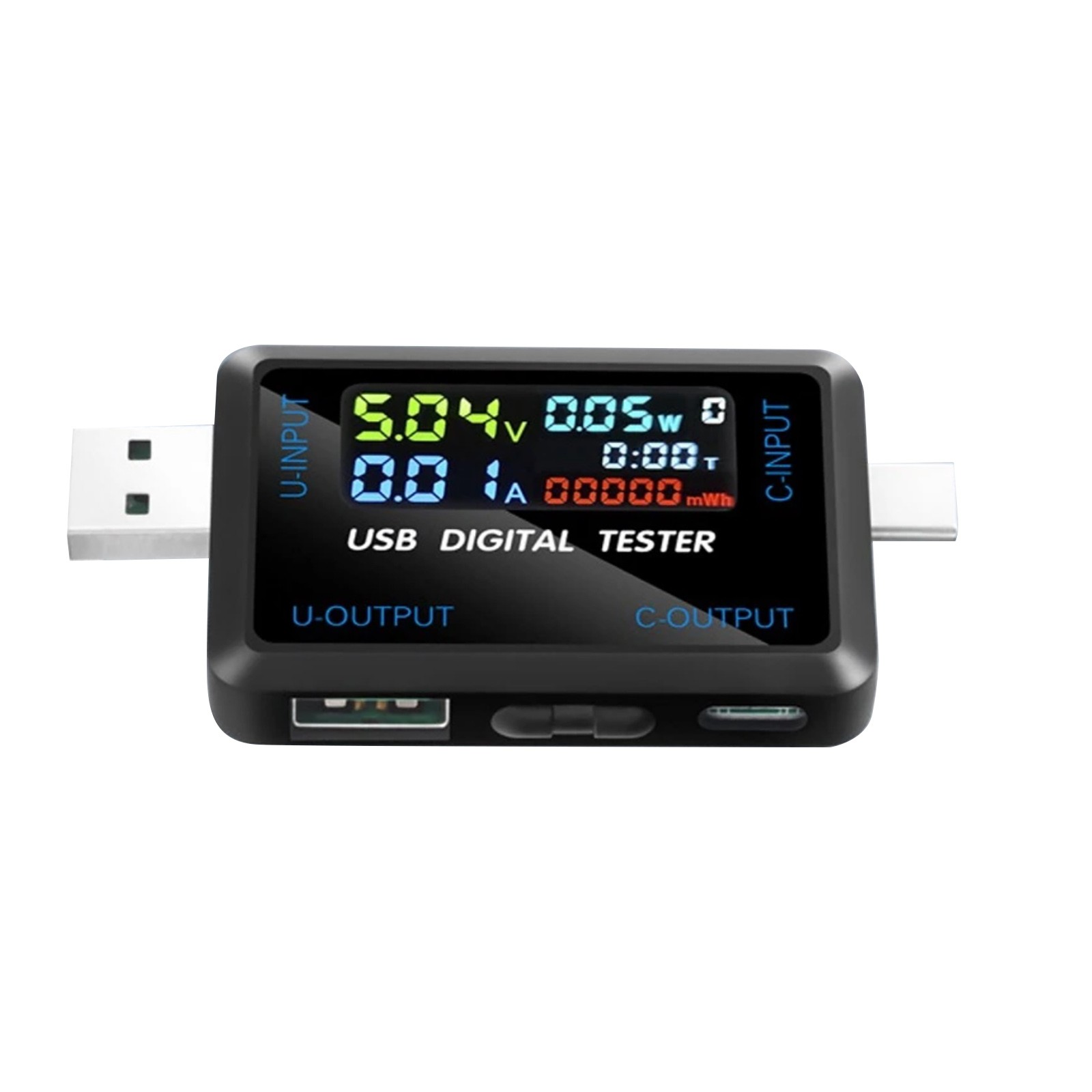 Portable USB Type C Voltmeter Current Meter with 5A Interface for Device Testing