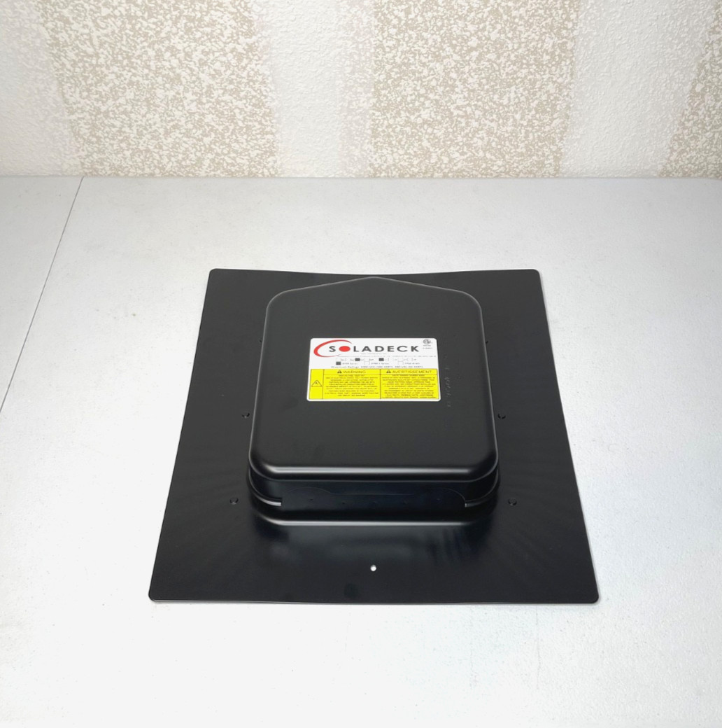 SOLADECK 0799-5 BLACK ROOF MOUNTED PV JUNCTION BOX