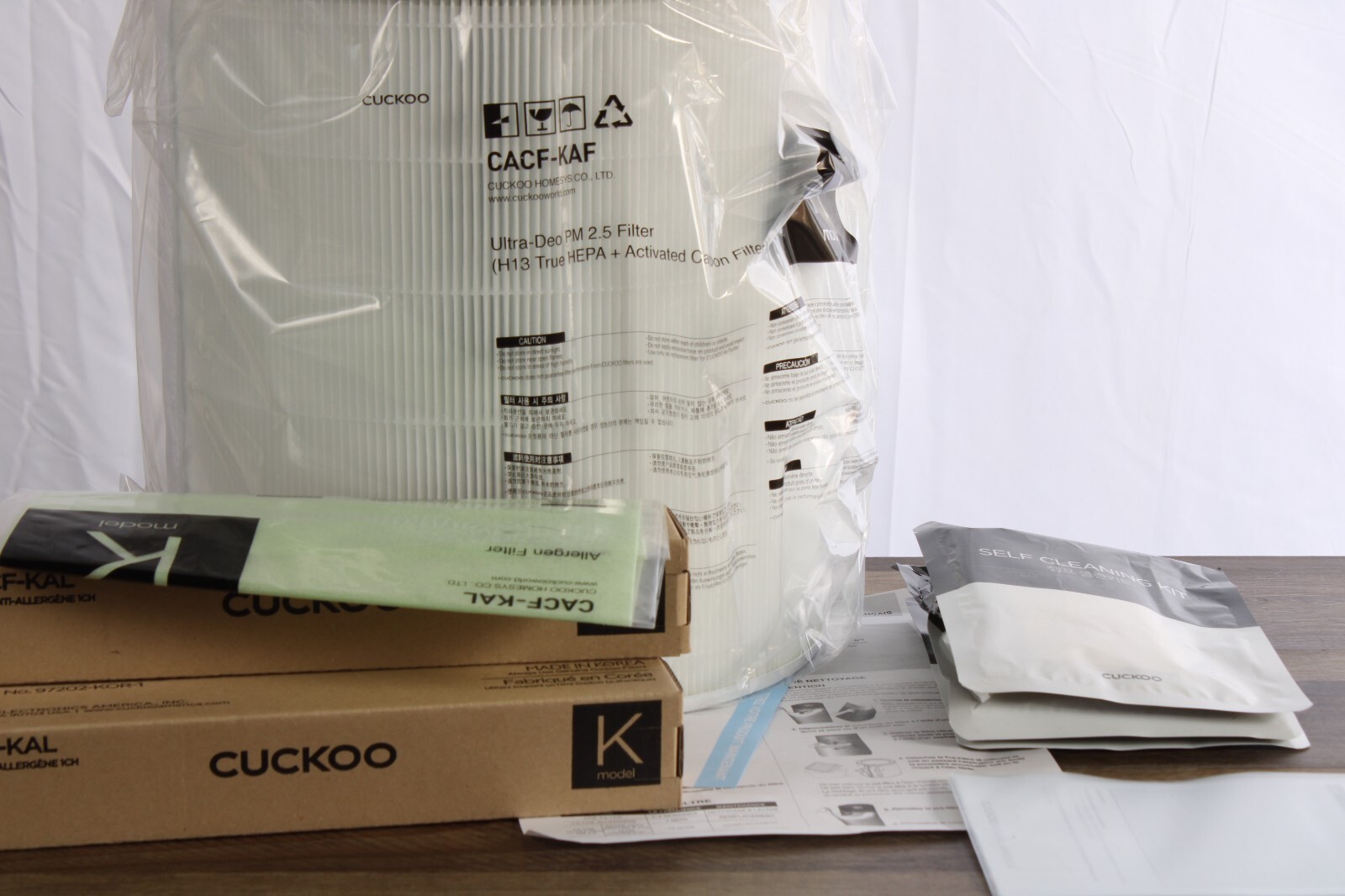 CUCKOO AIR PURIFIER CACFS-K12M03US FITER REPLACEMENT BUDDLE FOR CAC-K1910FW KIT