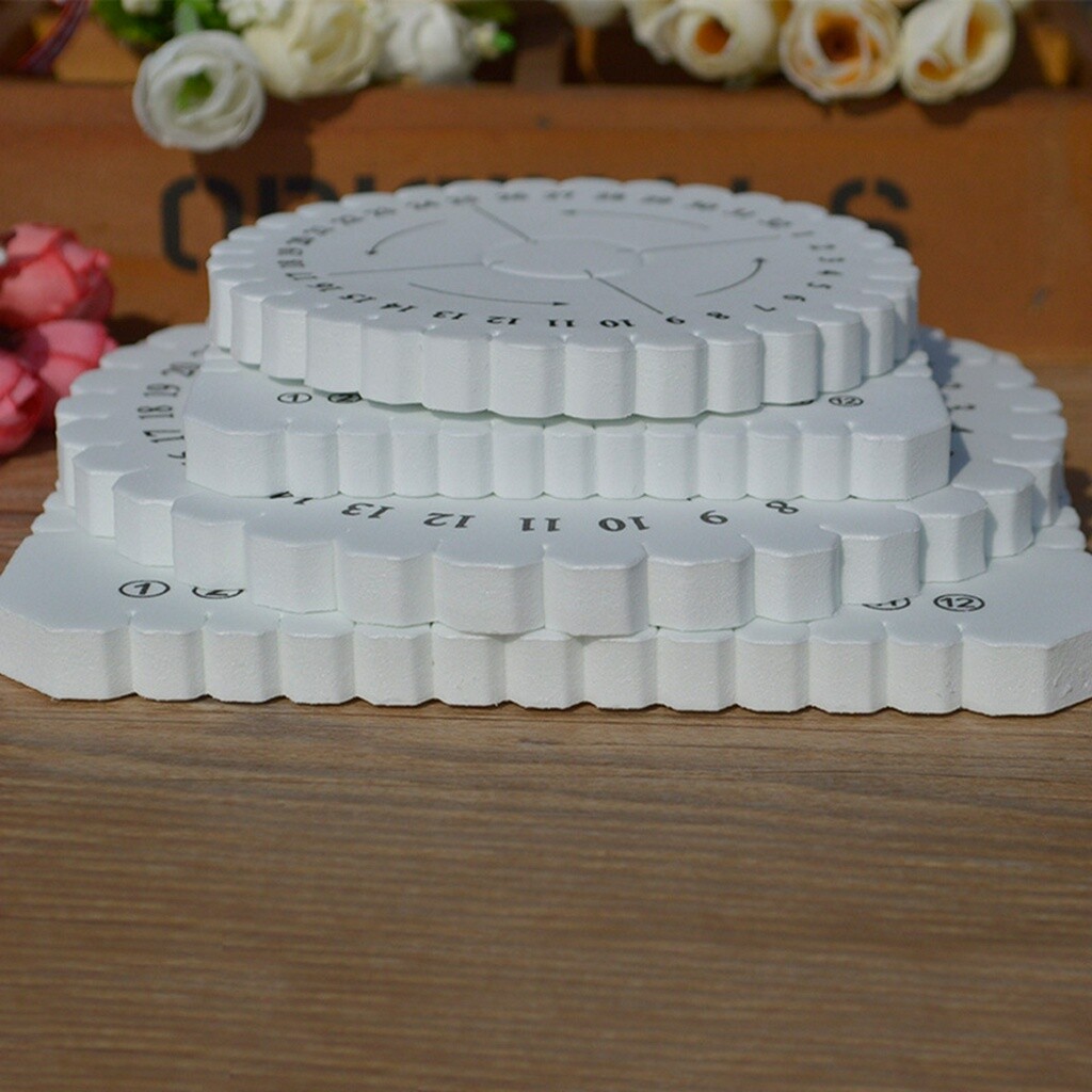 4pcs table belt weaving shuttle Disks Set Plate Square Braid Square Disk