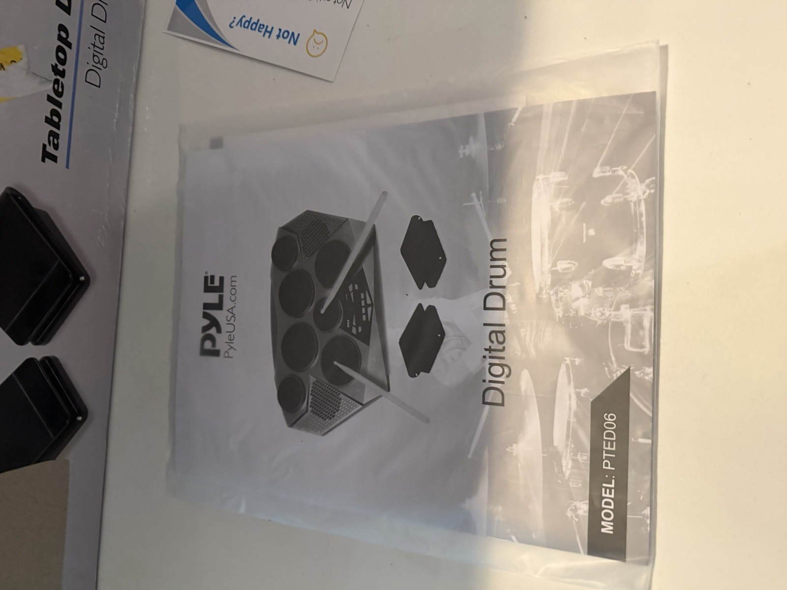 Pyle PTED06 Electronic Tabletop Drum Machine 7-Pad Digital Kit Open Box Unused