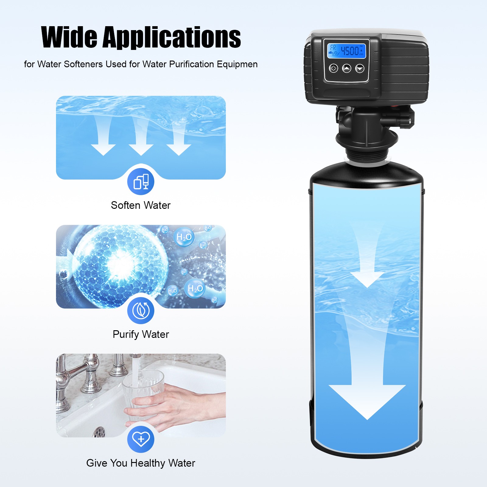 110V Digital Control Valve Water Softener Control Valve Filter Control Head