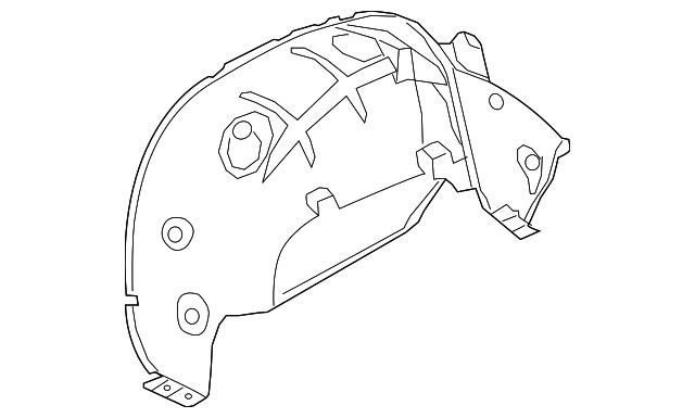 Genuine GM Rear Driver Side Wheelhouse Liner 84507682
