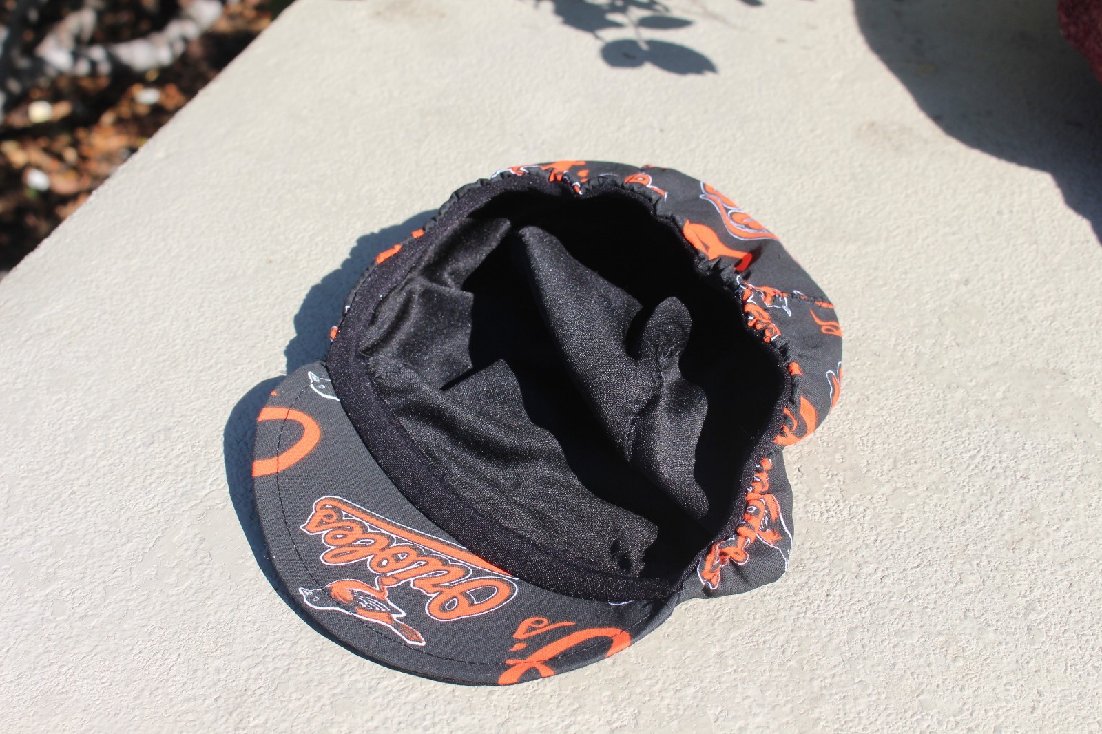 CYCLING CAP MLB ORIOLES 100% COTTON HANDMADE IN USA