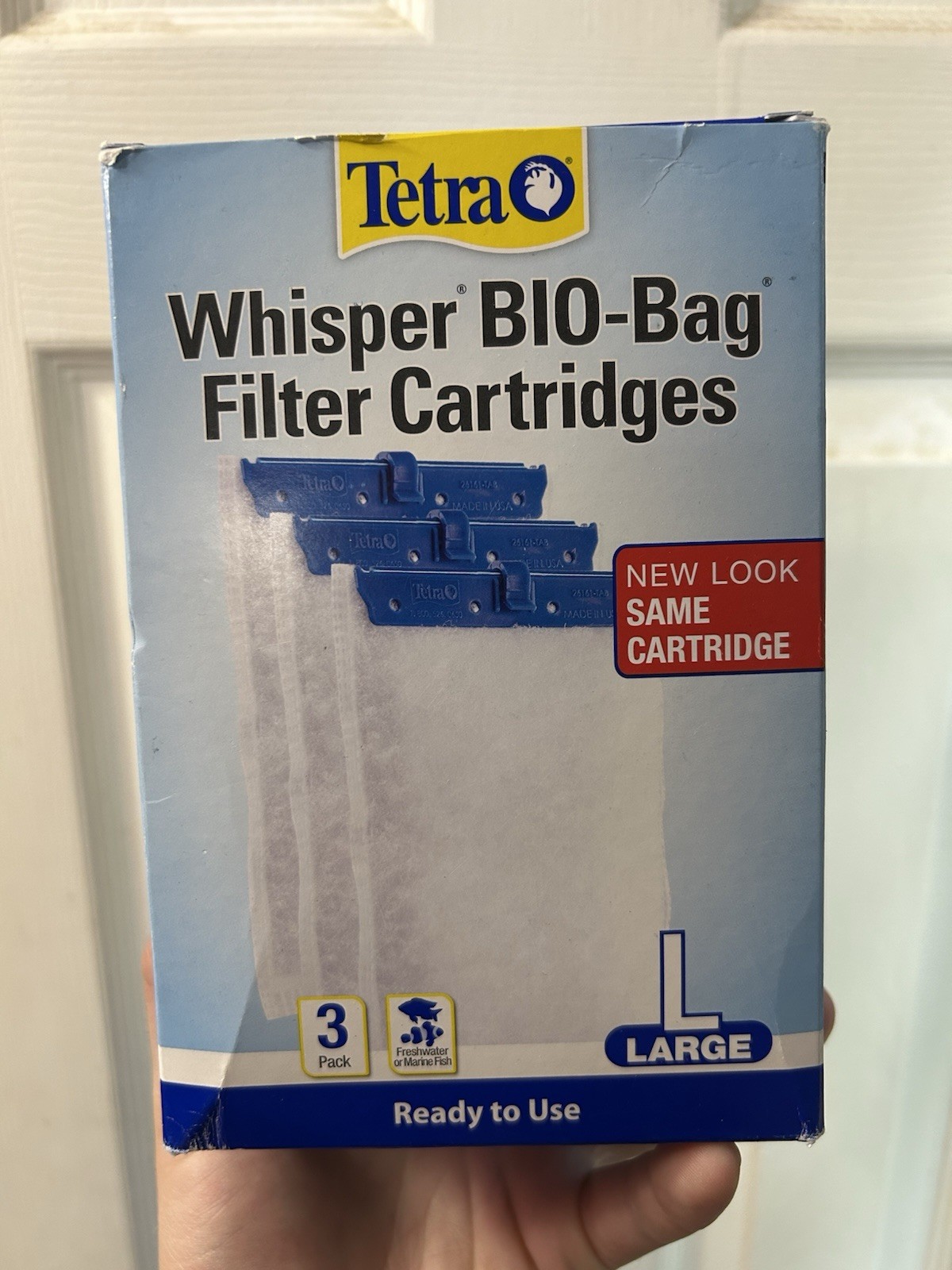 Tetra Whisper Bio-Bag Cartridge Large 3 Pack Ready To Use NIB