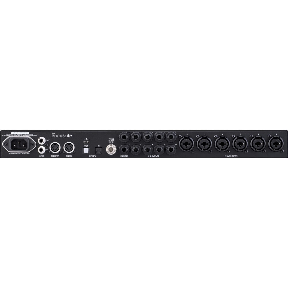 Focusrite Clarett Plus 8Pre USB-C Audio Interface w/ MIDI & XLR Cables