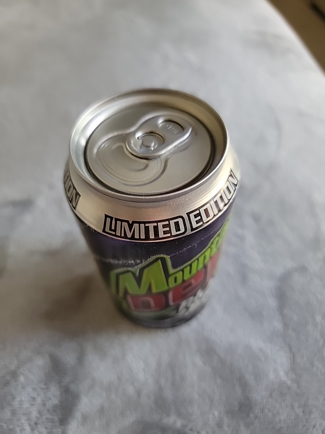 Mountain Dew Pitch Black Can - Limited Edition - Pop-top Unopened empty can
