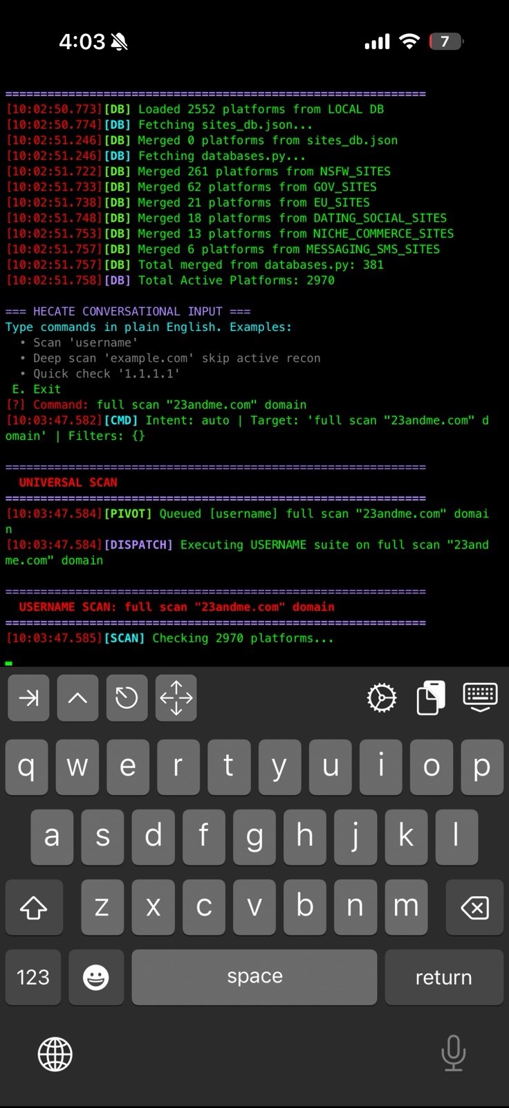 Hecate OSINT Platform Python Cybersecurity Recon Bug Bounty Red Team Tool