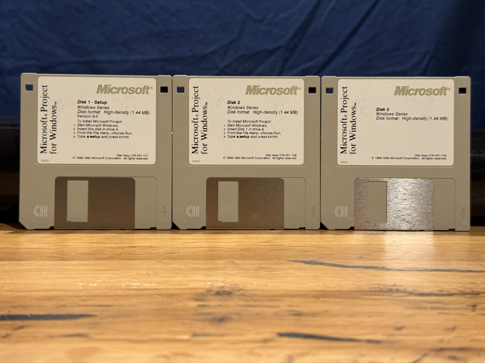 Microsoft Project for Windows v 3.0 - Vintage on 3.5" Disks (3)