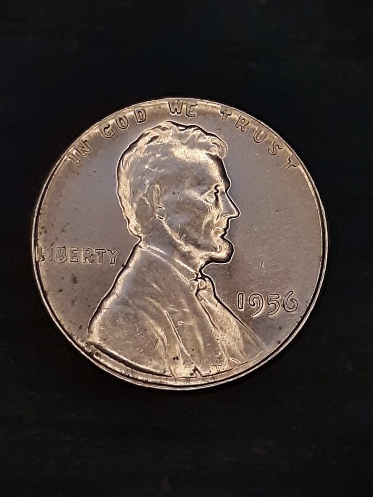 1956(ERROR) Lincoln Wheat Cent Choice Brilliant Uncirculated ((RD)/#50