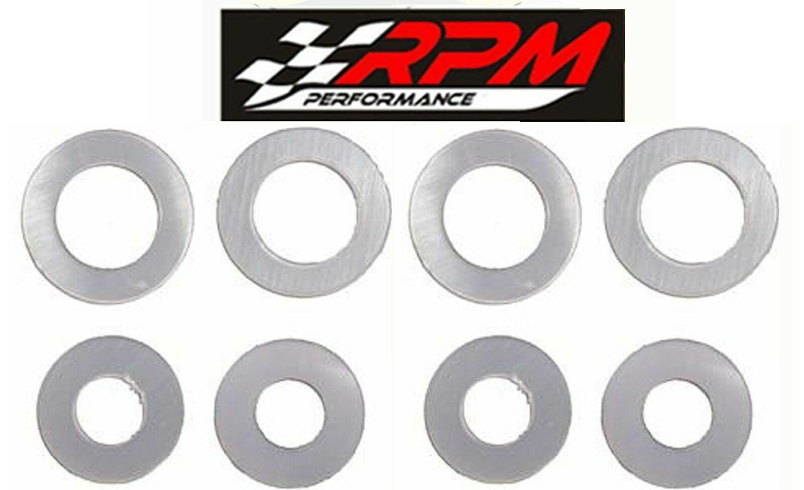(8) Holley Needle & Seat Gaskets Reusable Nylon / Plastic Carburetor Carb A127X2