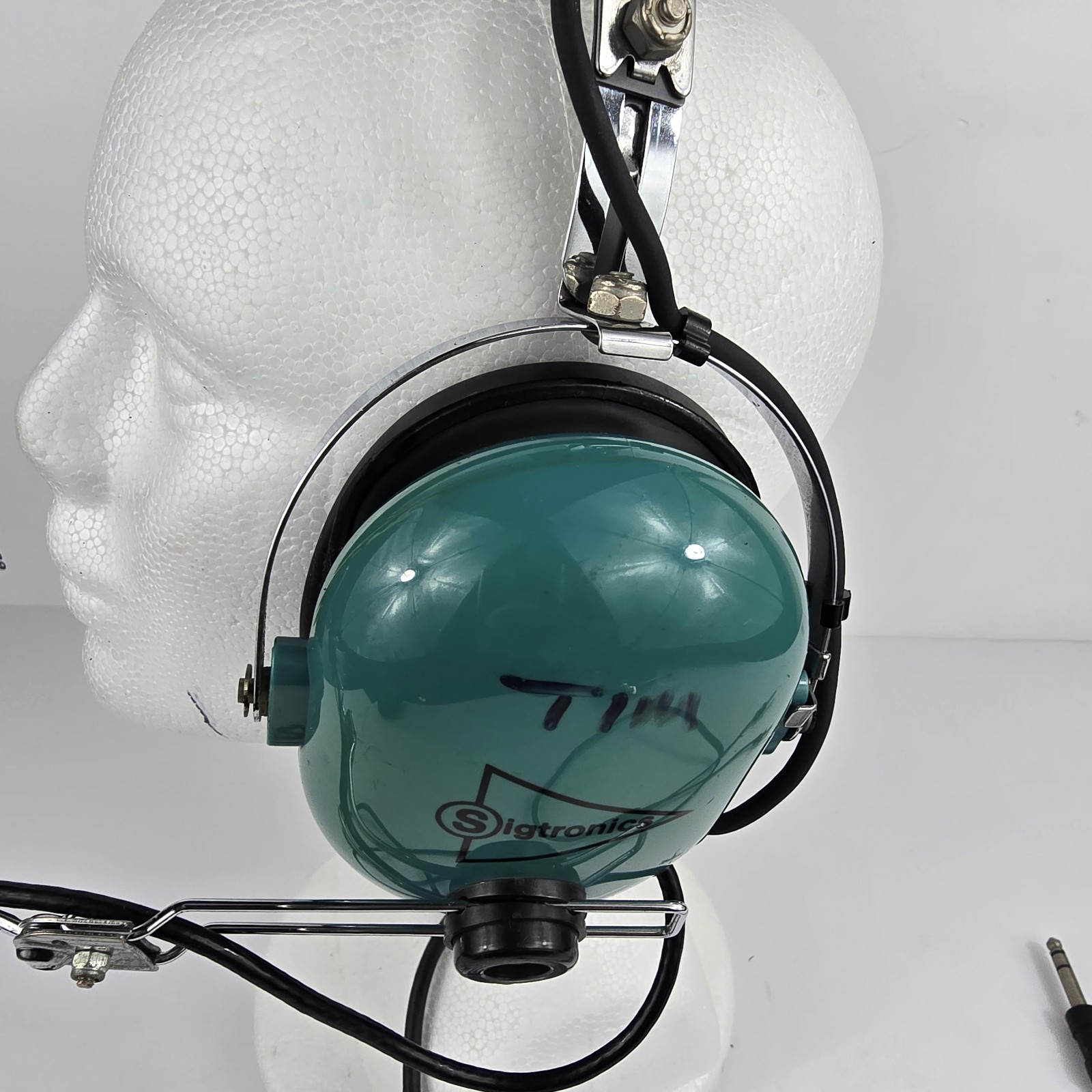 Sigtronics S-40 Pilot Aviation Headset Teal Blue Flying Headset Untested AS IS