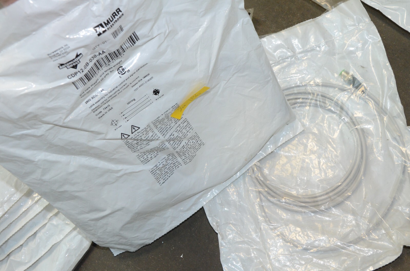 Murr Elektronix Automation Direct CDP12-0B-030-AA Cable New Open Box