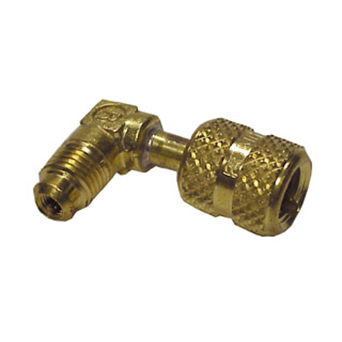40563ARobinair 1/4" MFL x 1/4" FFL  Quick Coupler, 90 Degree Elbow Adapter