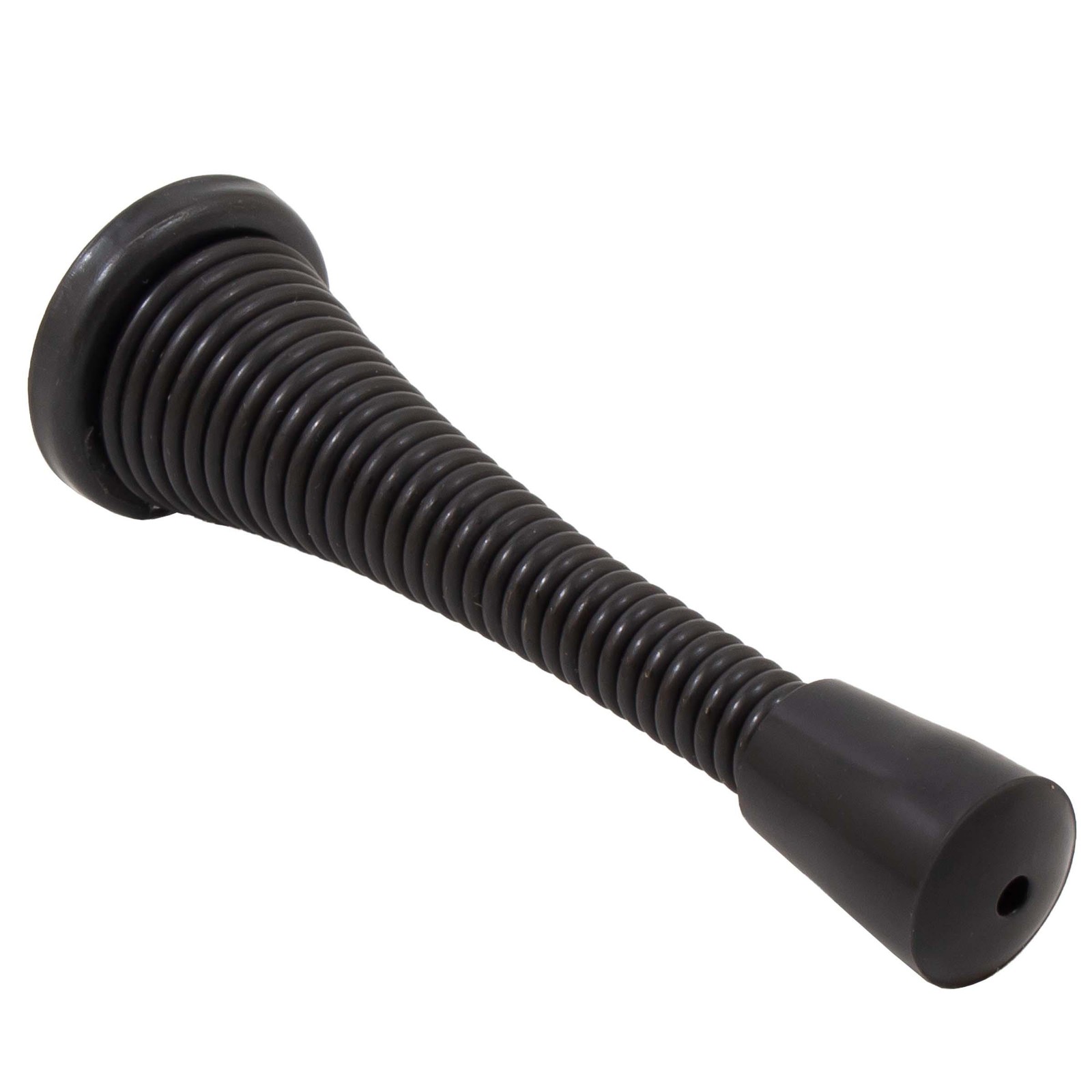 Heavy-Duty Spring Door Stop, 3 Inches, Matte Black by Stone Harbor Hardware