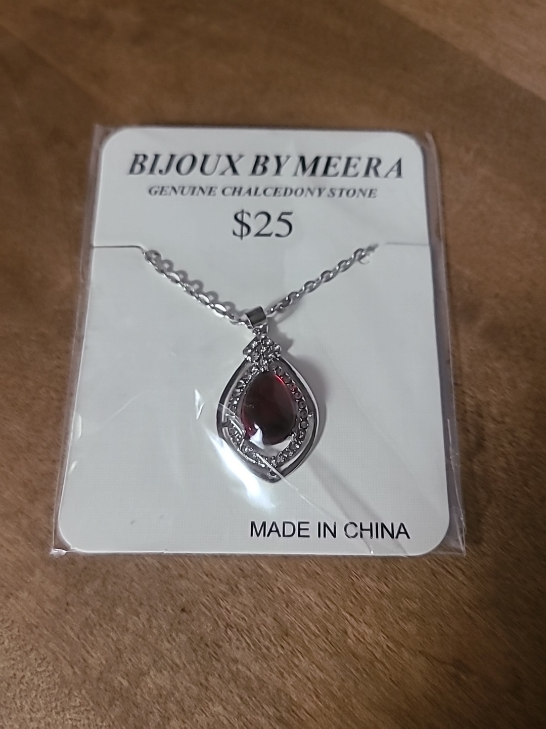 Bijoux by Meera  Genuine Chalcedony Stone Necklace