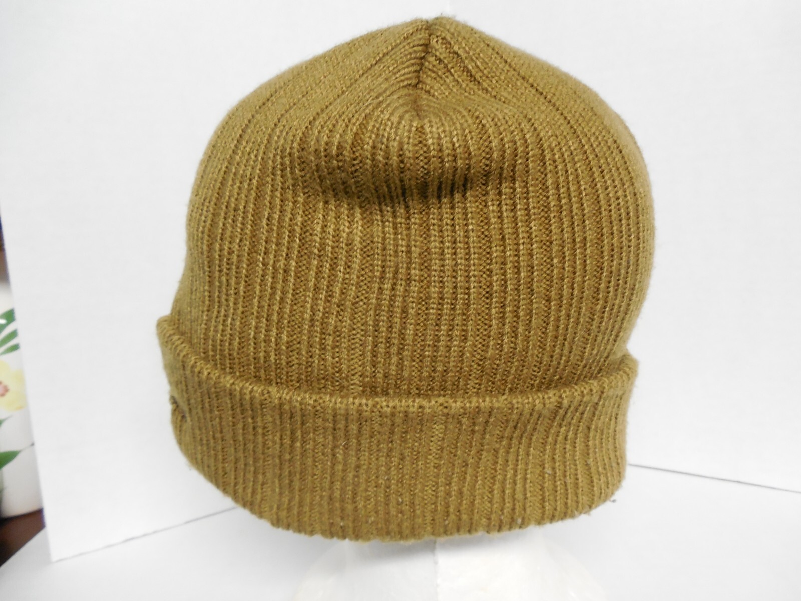 Timberland Men's Embroidered Logo Cuff Ribbed Knit Hat Beanie