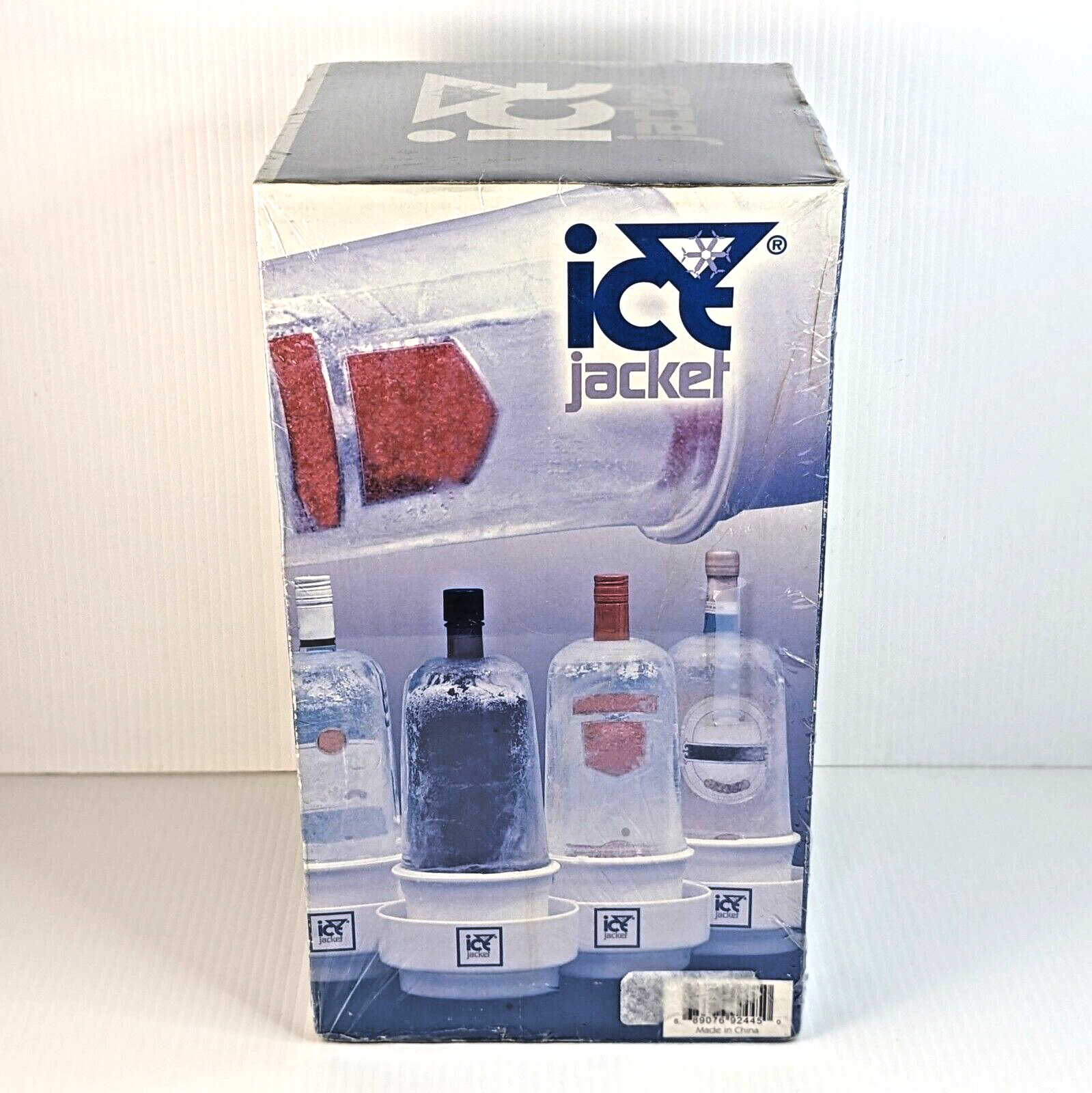Ice Jacket Vodka Wine Liquor Bottle Ice Container Cooler Kit Bar Supplies NIB