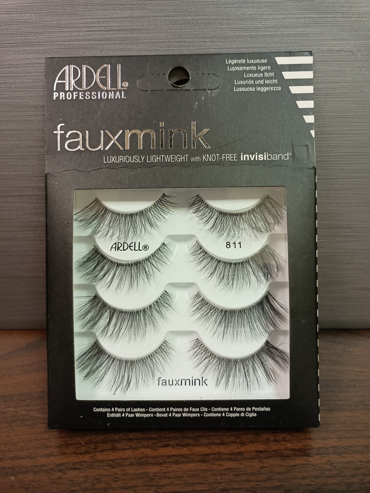 Ardell Faux Mink (811) Luxurioushly Lightweight Black 4 pairs New