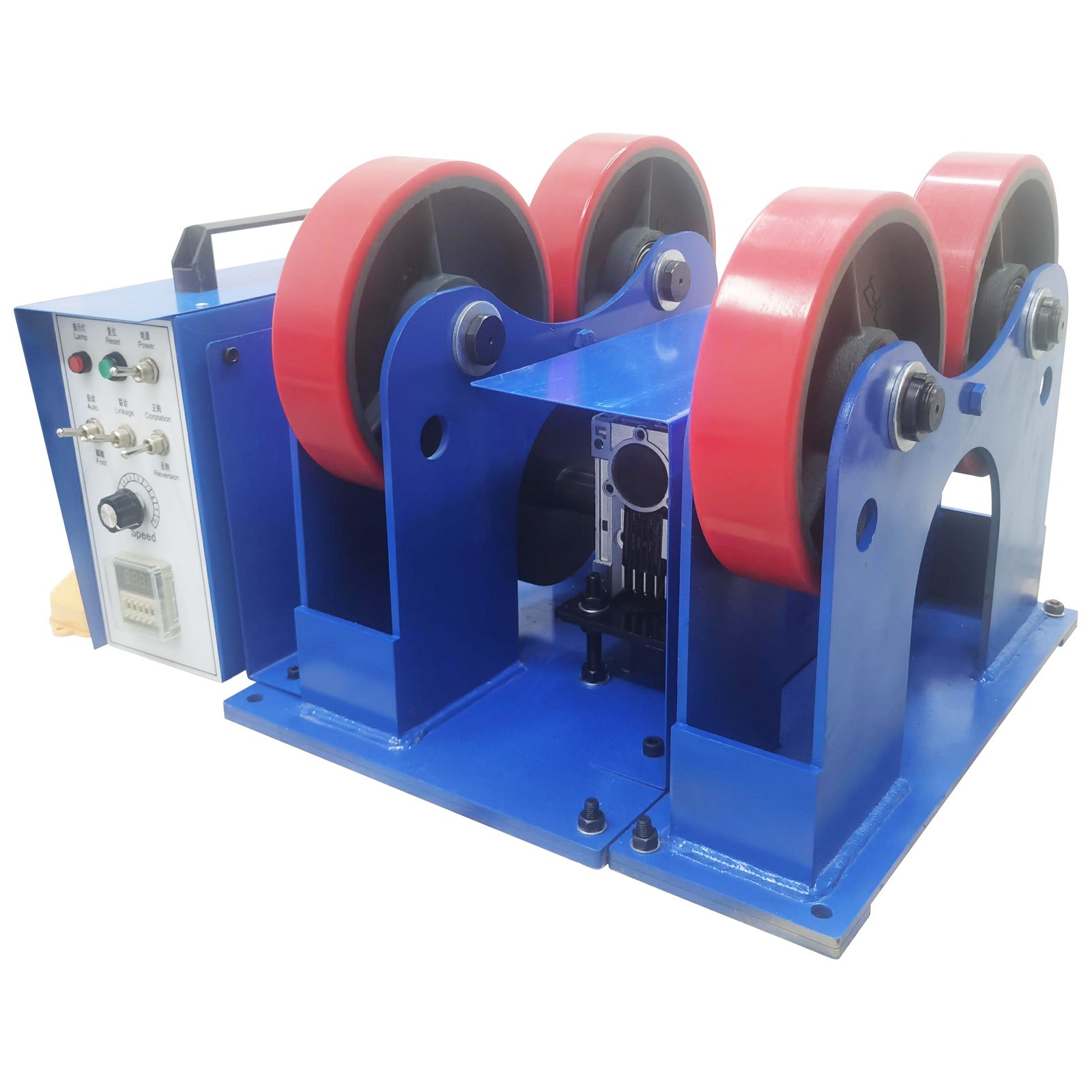 2200lbs Timer-Controlled Welding Turning Roller Linkage Roller 1.97''~23.62''