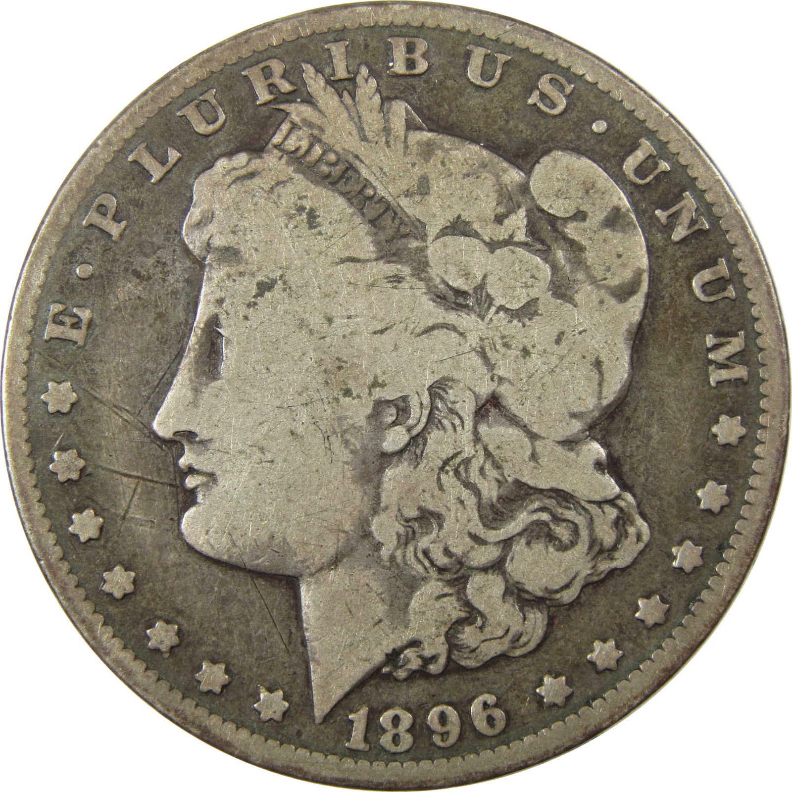 1896 O Morgan Silver Dollar VG Very Good Details $1 Coin SKU:CP1395