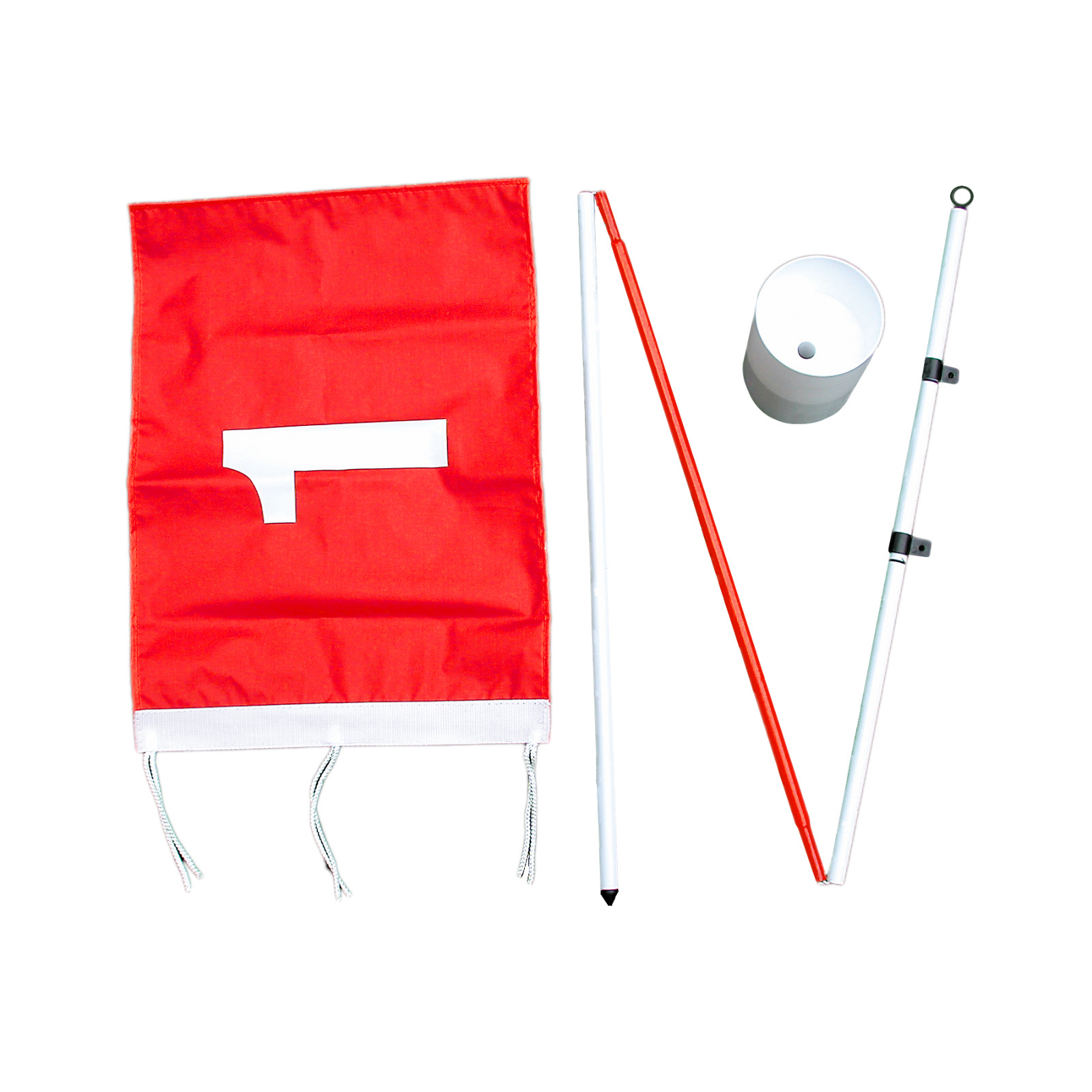 Backyard Flagstick and Golf Cup | Steel Pole Sections Pin Flag Stick