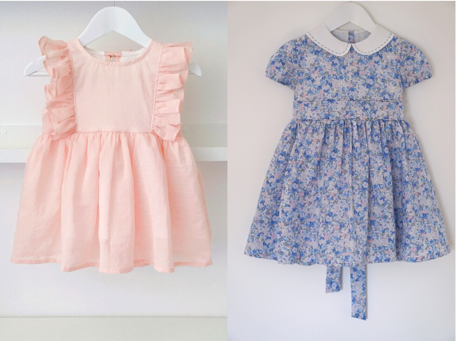 Paper Sewing Pattern Ruffle and Charlotte dress for Baby Girl 6 months-7 years