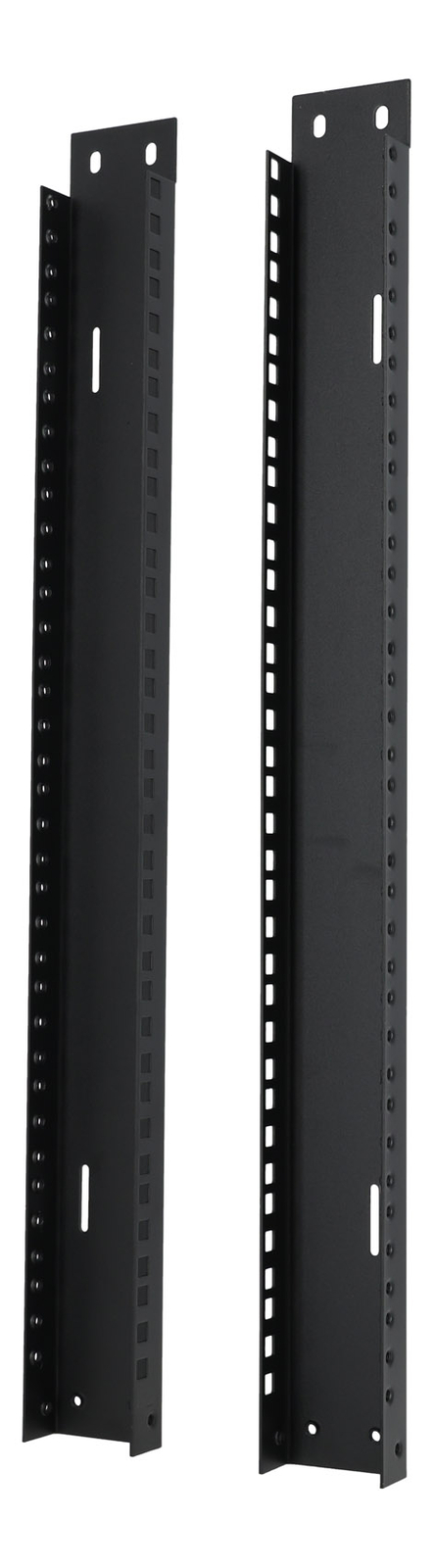 Rockville RAIL12U 12U Reversible Rack Rails With M5 Circle or Square Screw Holes