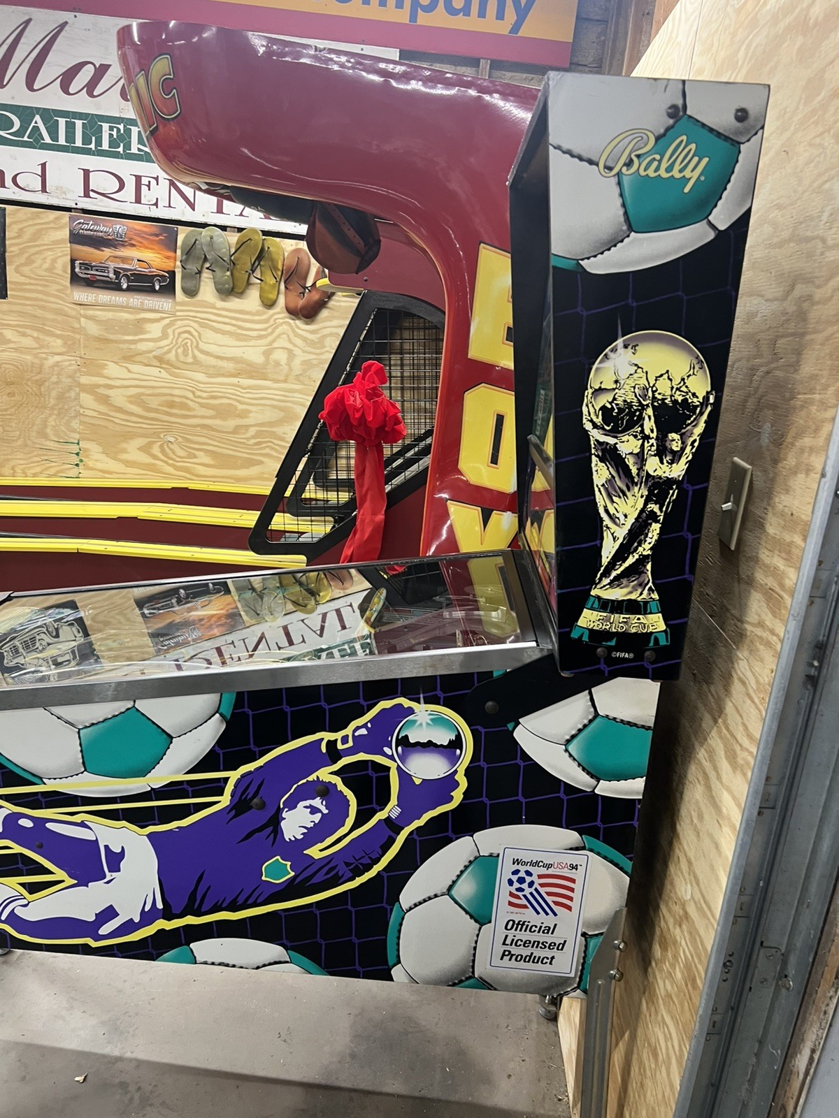 World Cup Soccer 94 Pinball Machine Bally LEDs Orange County Pinballs FREE SHIP