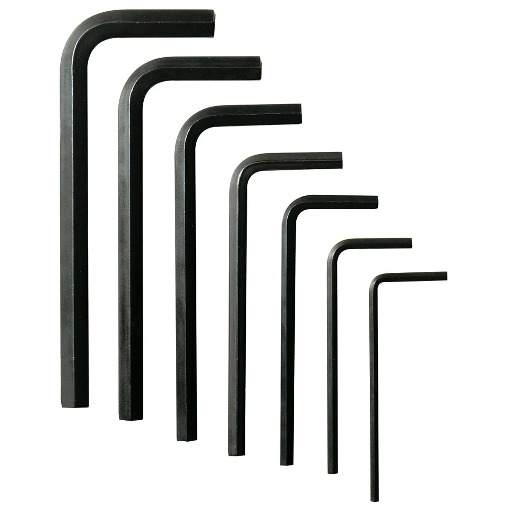 URREA 4977 Short L-Type Hex Keys SAE Set 7 Pieces
