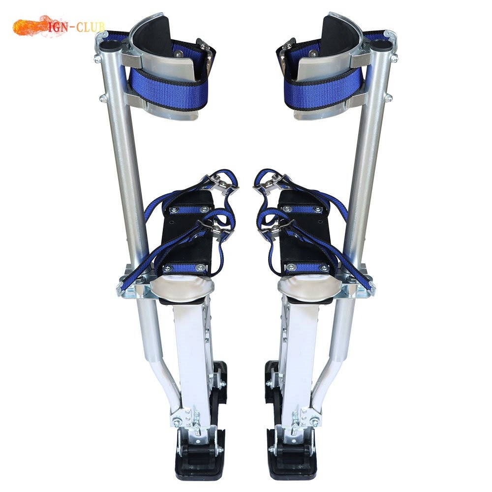 Adjustable Aluminum Alloy Stilts 15Inch - 23Inch For Painters Walking Tool