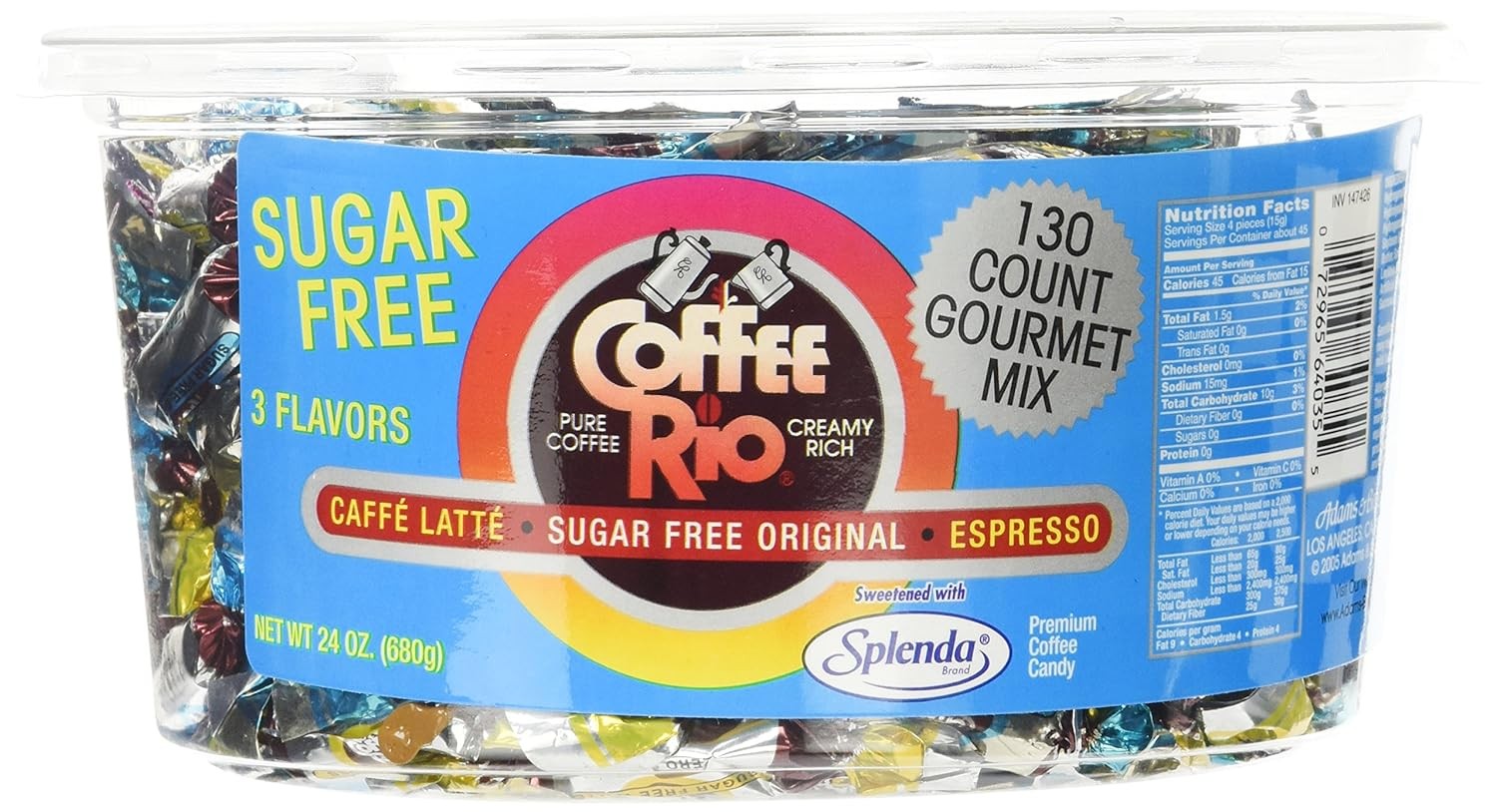 Adams & Brooks, Inc. Coffee Rio Sugar Free Candy - -...