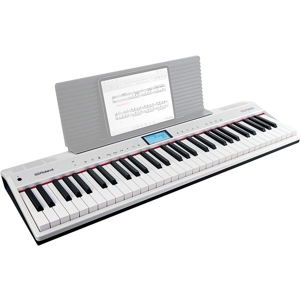 Roland GO:PIANO 61-Key Portable Digital Piano Keyboard - White - Open-Box
